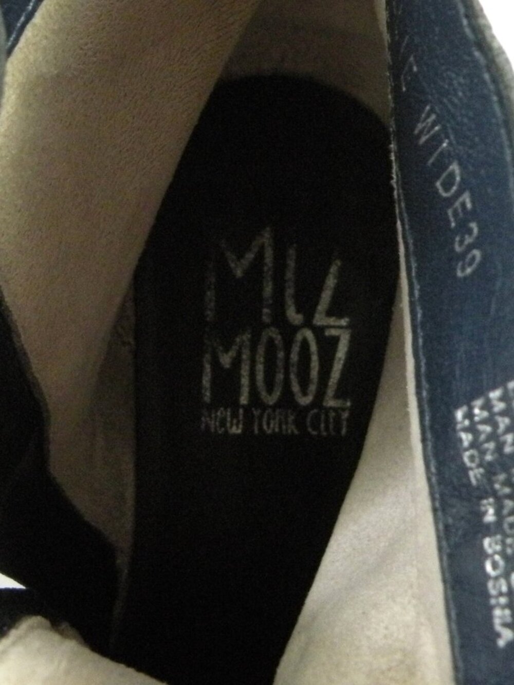 Miz Mooz Leather Ankle Boots Sallie in River Vintage Blue Size 39 8.5-9 Wide - Picture 6 of 7